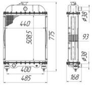 Радиатор МТЗ-100